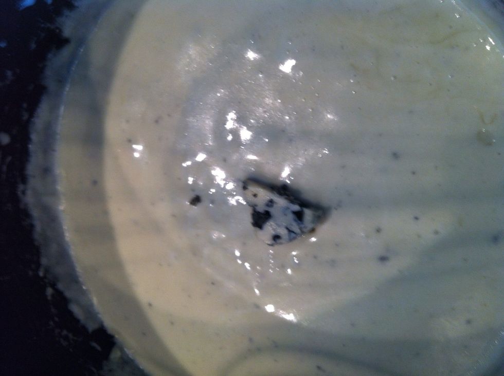 Add blue cheese piece by piece to taste they're strong so u need to taste them if u normally like blue cheese then add them all