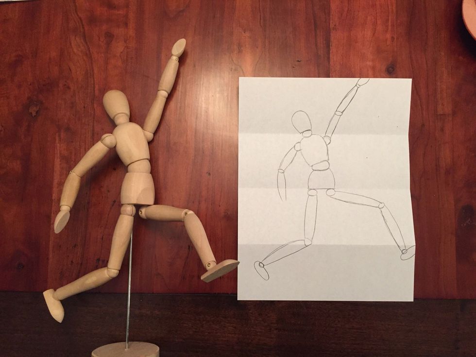 Add Bob's right lower arm. Measure to make sure it is the right length.