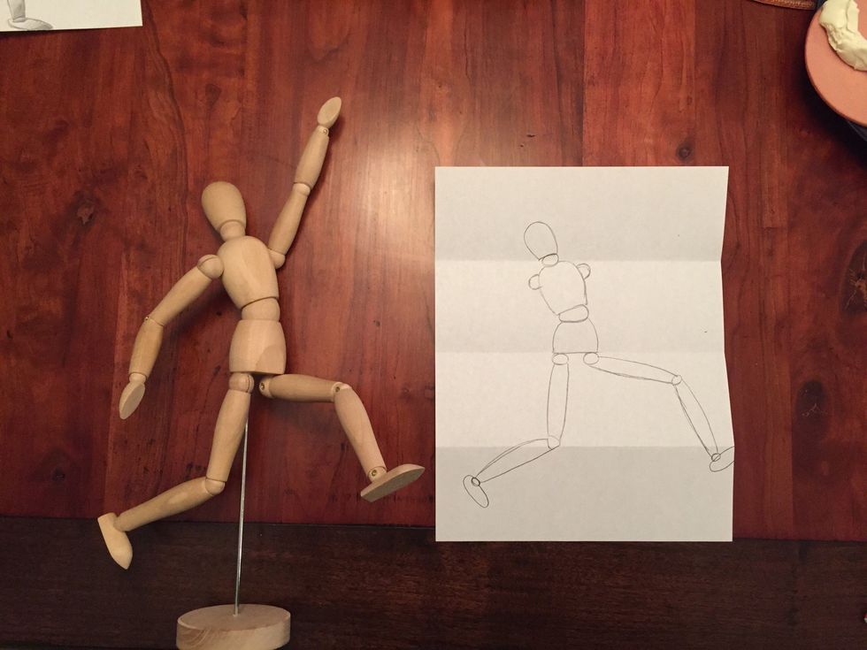 Add Bob's shoulders. Notice the right is a little higher.