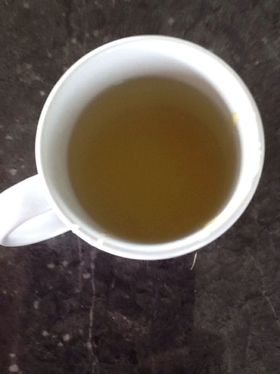 Add boiling water to the lemon mixture.