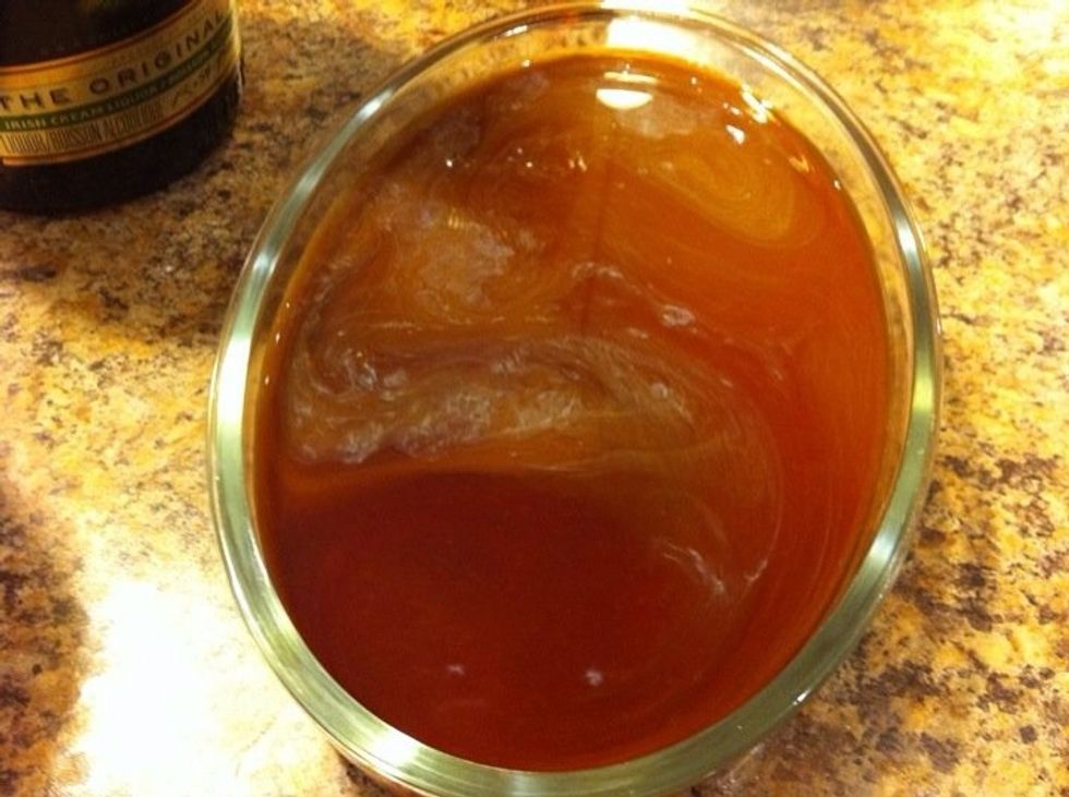 Add booze to your cooled strong coffee. Baileys, amaretto, grand marnier, kahlua work well.