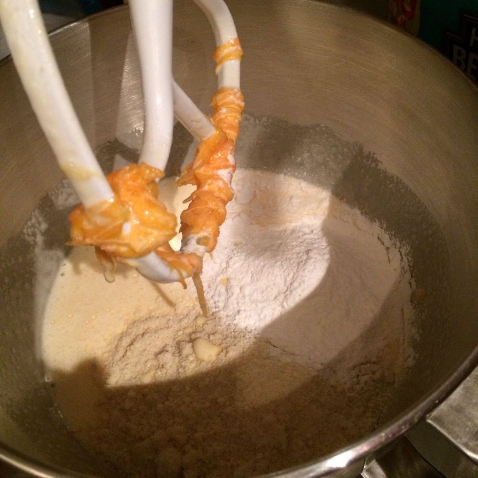 Add both to mixture and whisk all together
