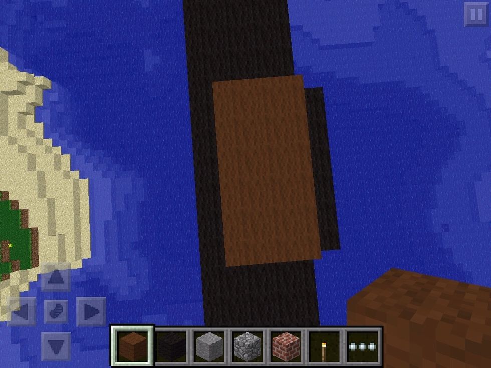 Add brown wool for the head........see the thing in the back make the head the same size and at the end leave 1 space like th picture