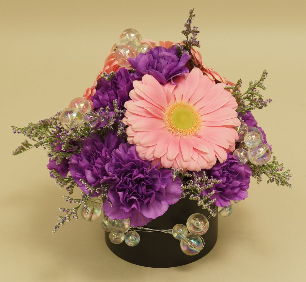 Add bunches of Mega Beaded Wire into arrangement.