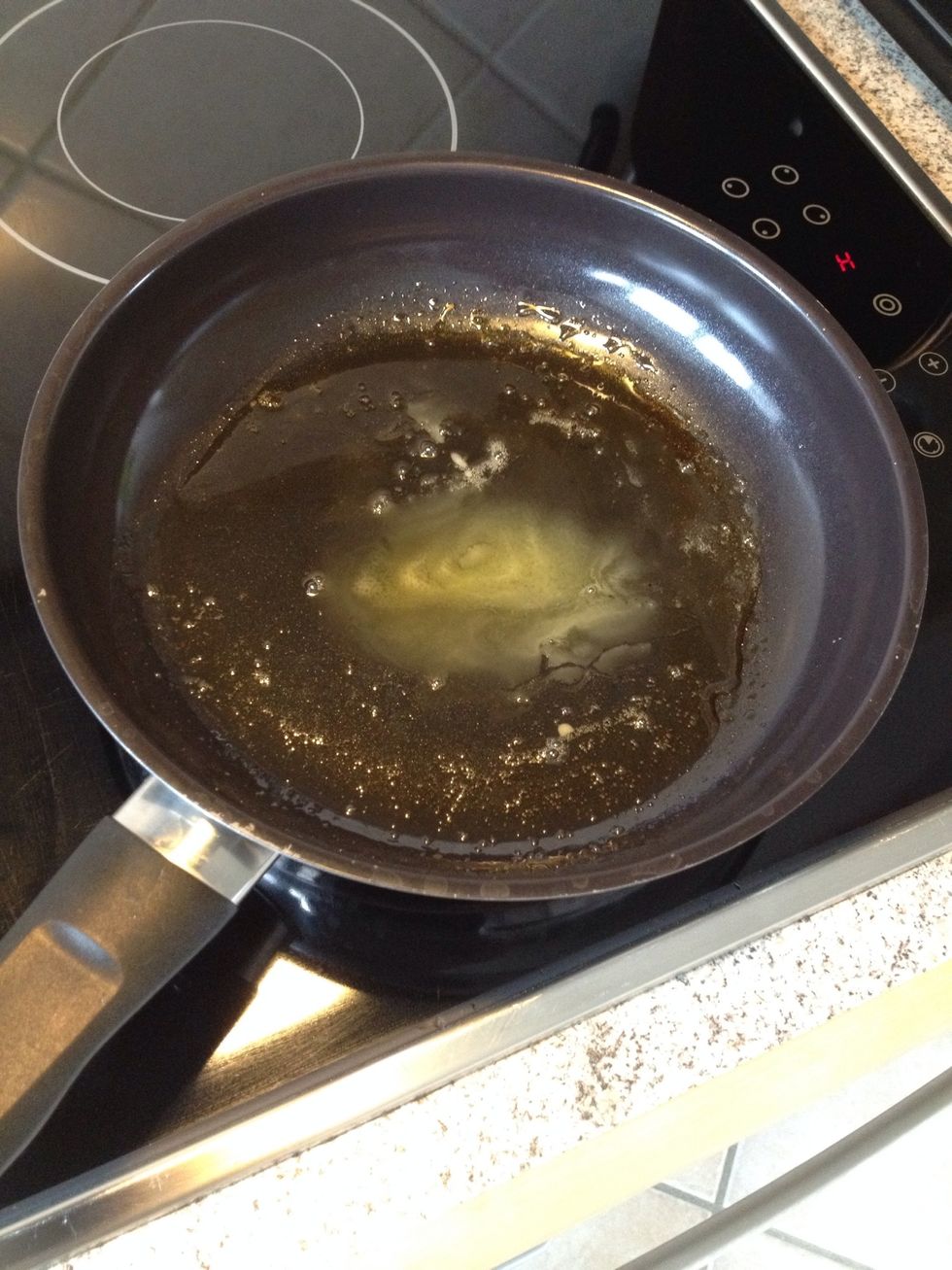 Add butter and honey to a pan