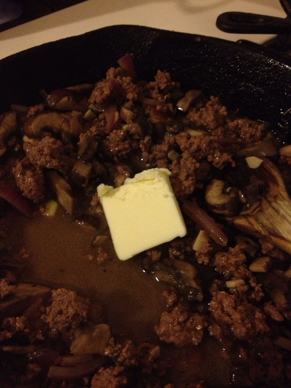 Add butter and melt that in.