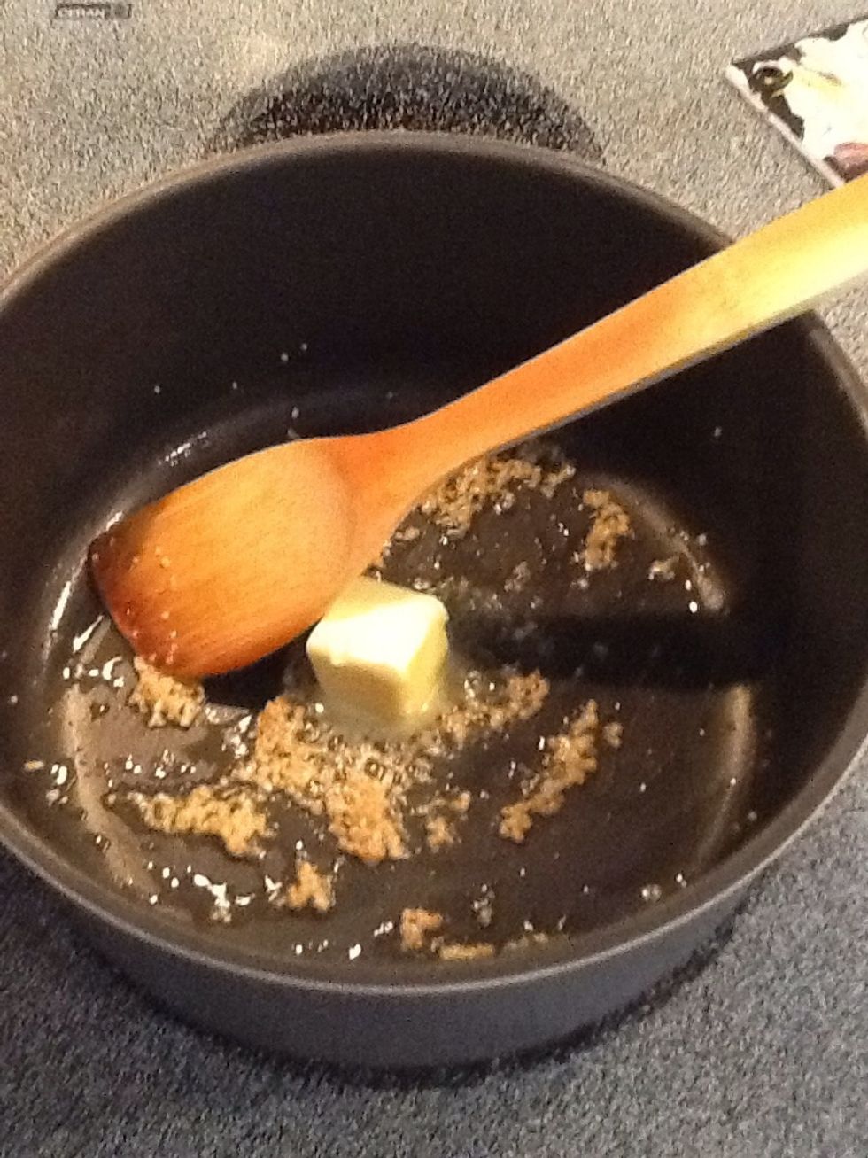 Add butter and stir until melted.