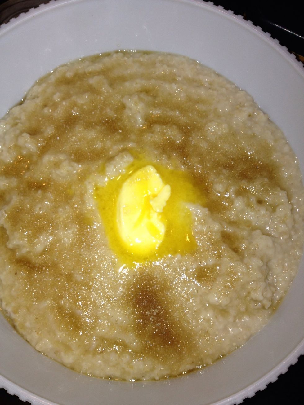 Add butter and sugar or whatever tickles your fancy