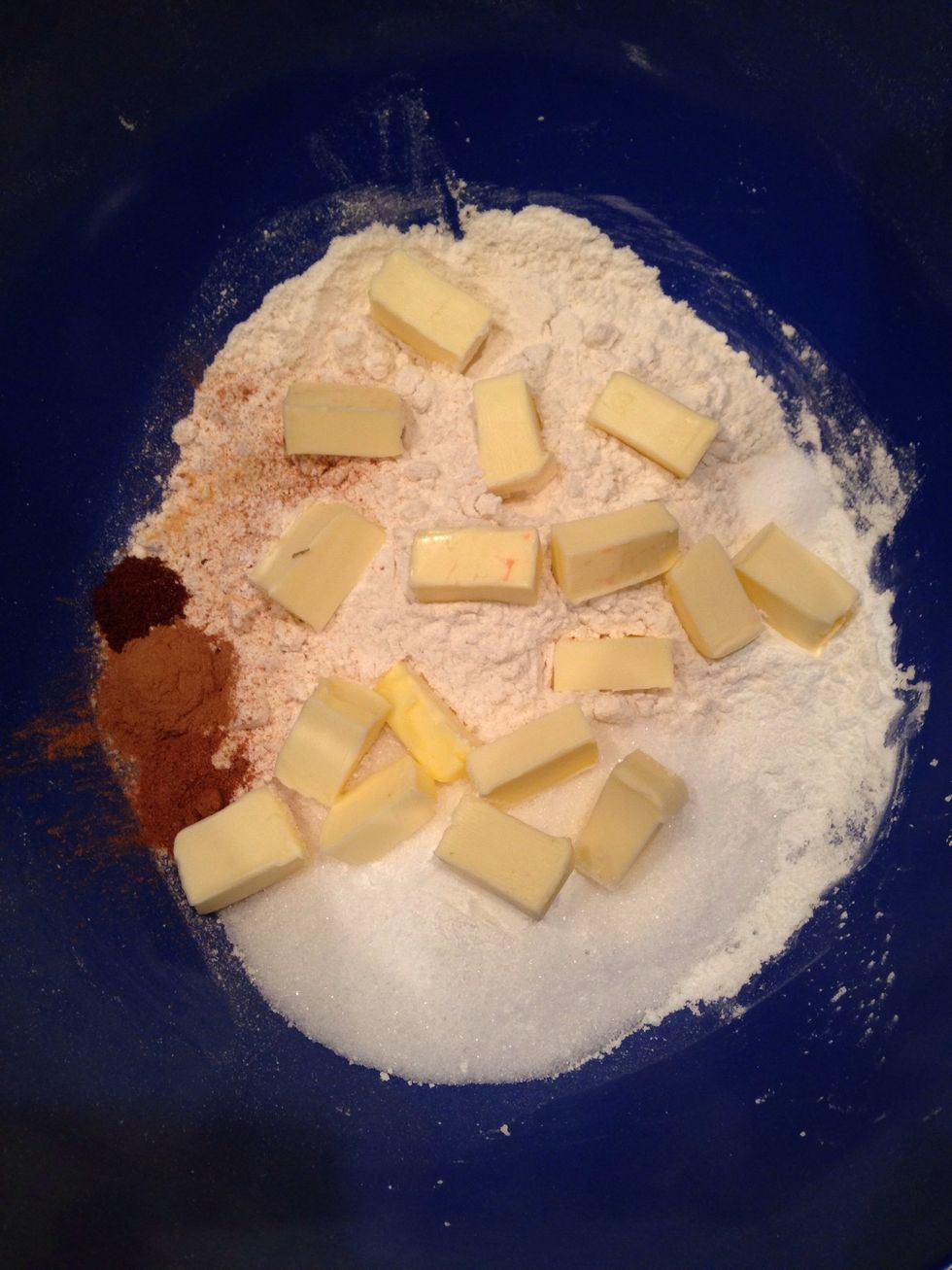 Add butter in cubes