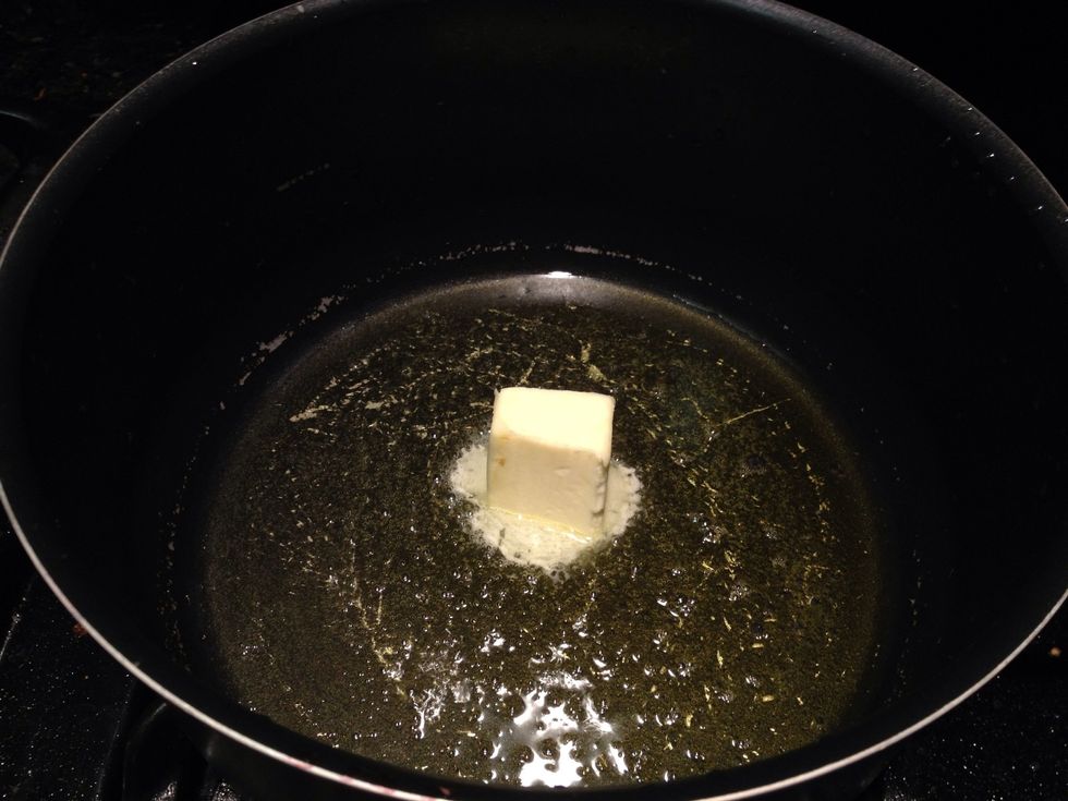 Add butter in the pot.
