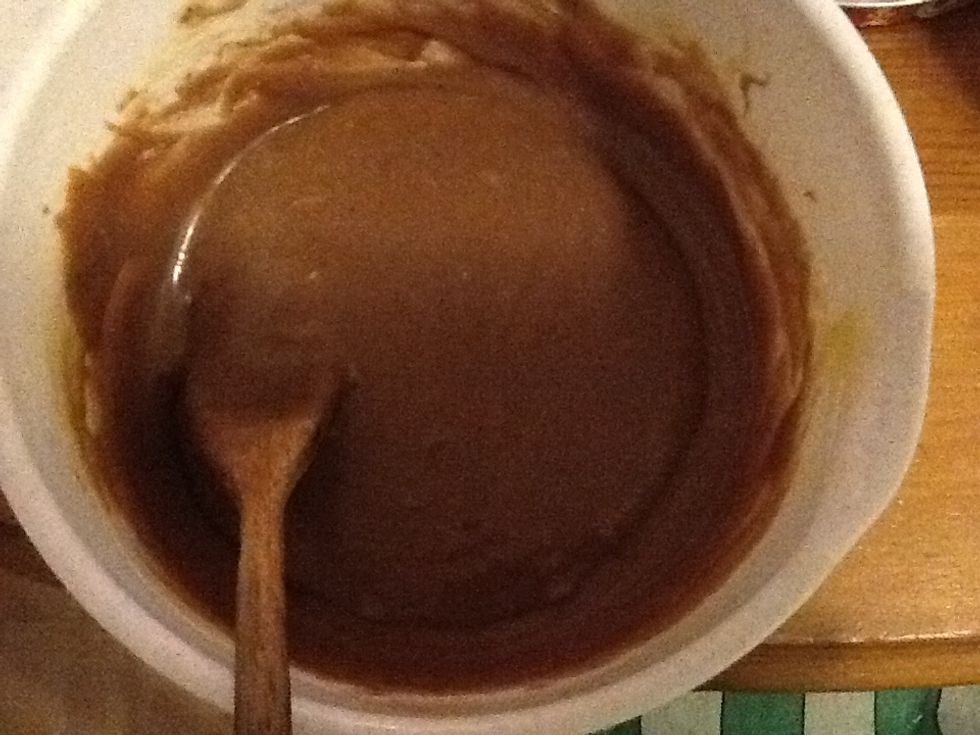 Add cacao and mix well.