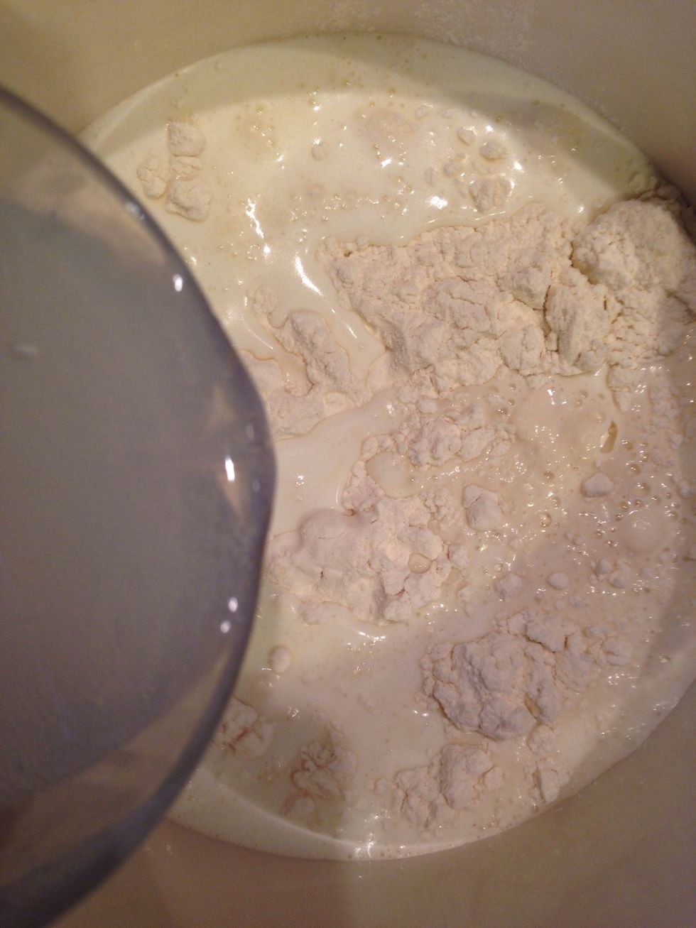 Add carbonated water.