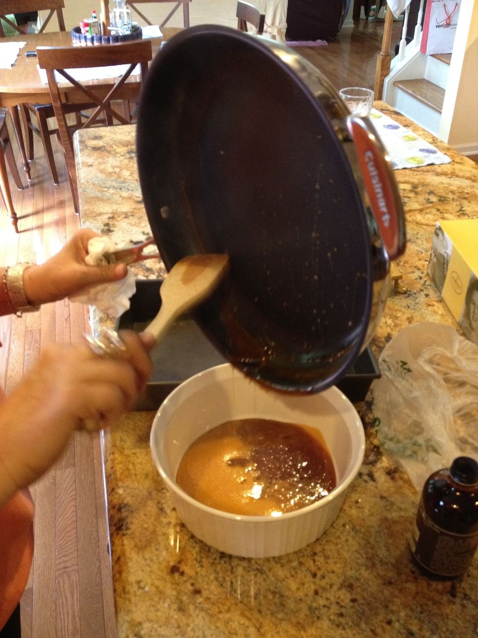 Add Carmelized sugar to dish