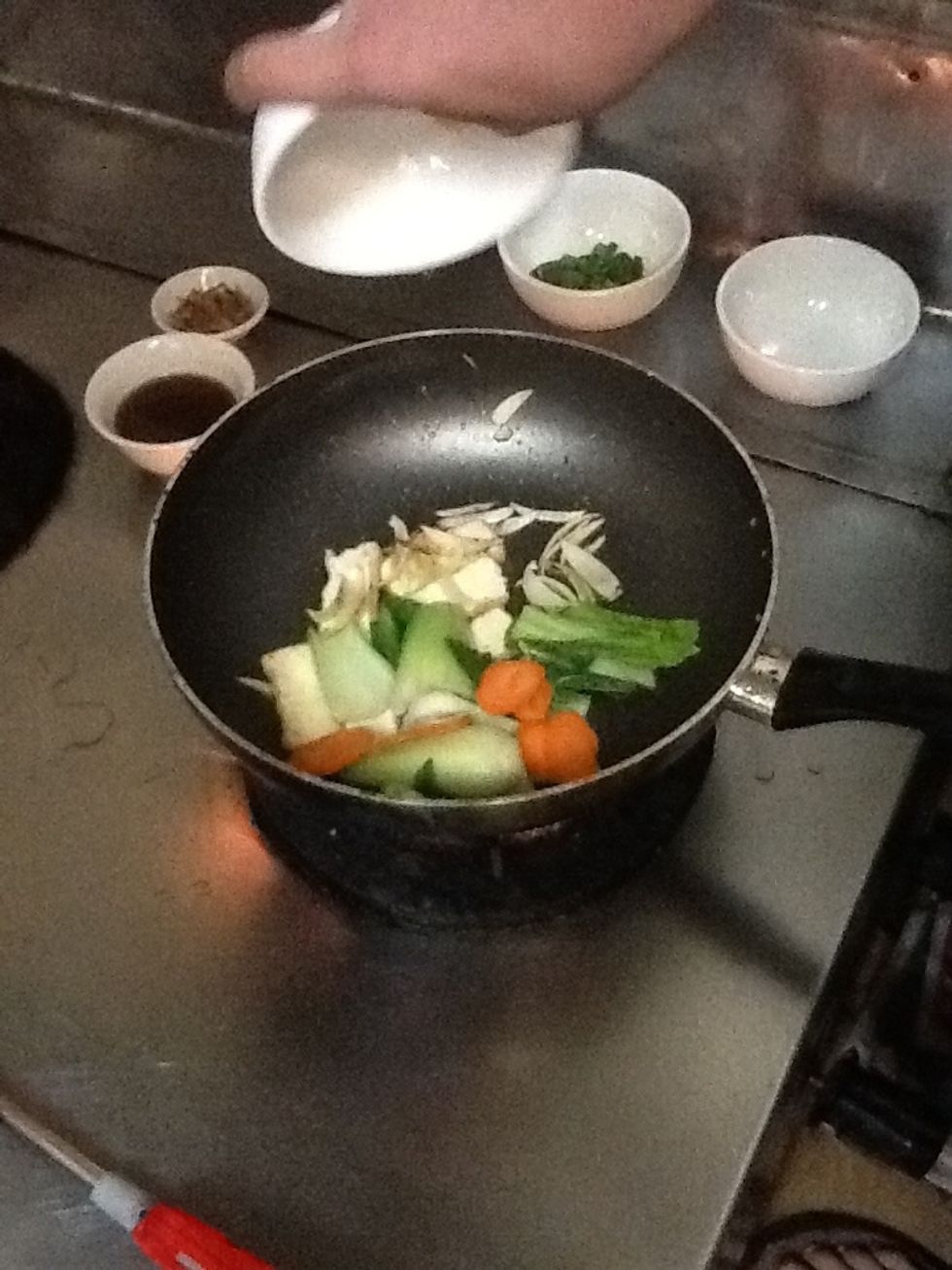 Add carrot into the pan