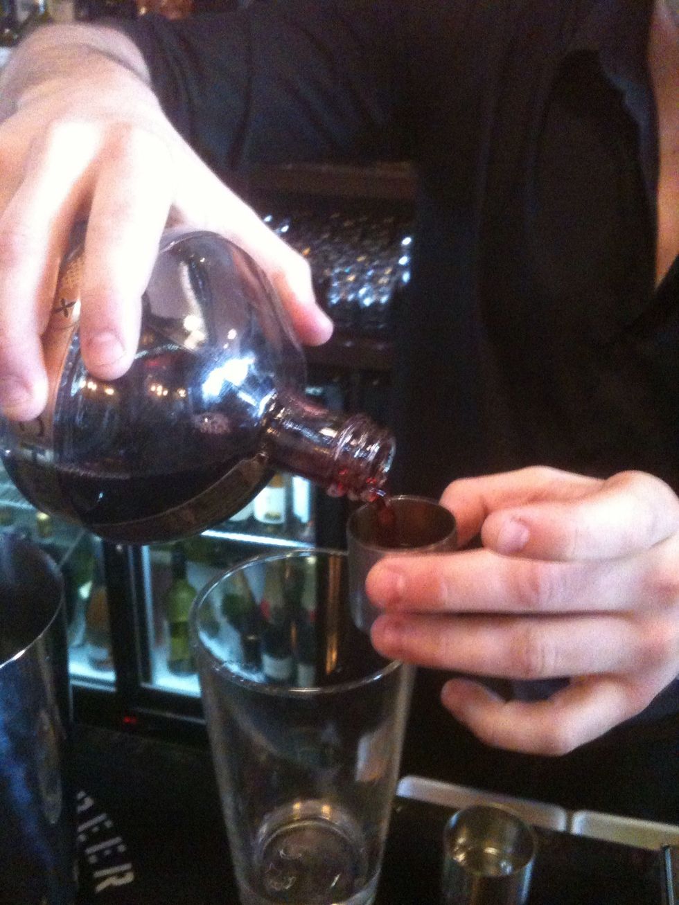 Add chambord to your cocktail shaker