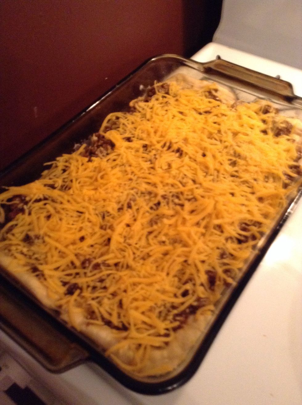 Add cheese I use the whole 7 oz bag