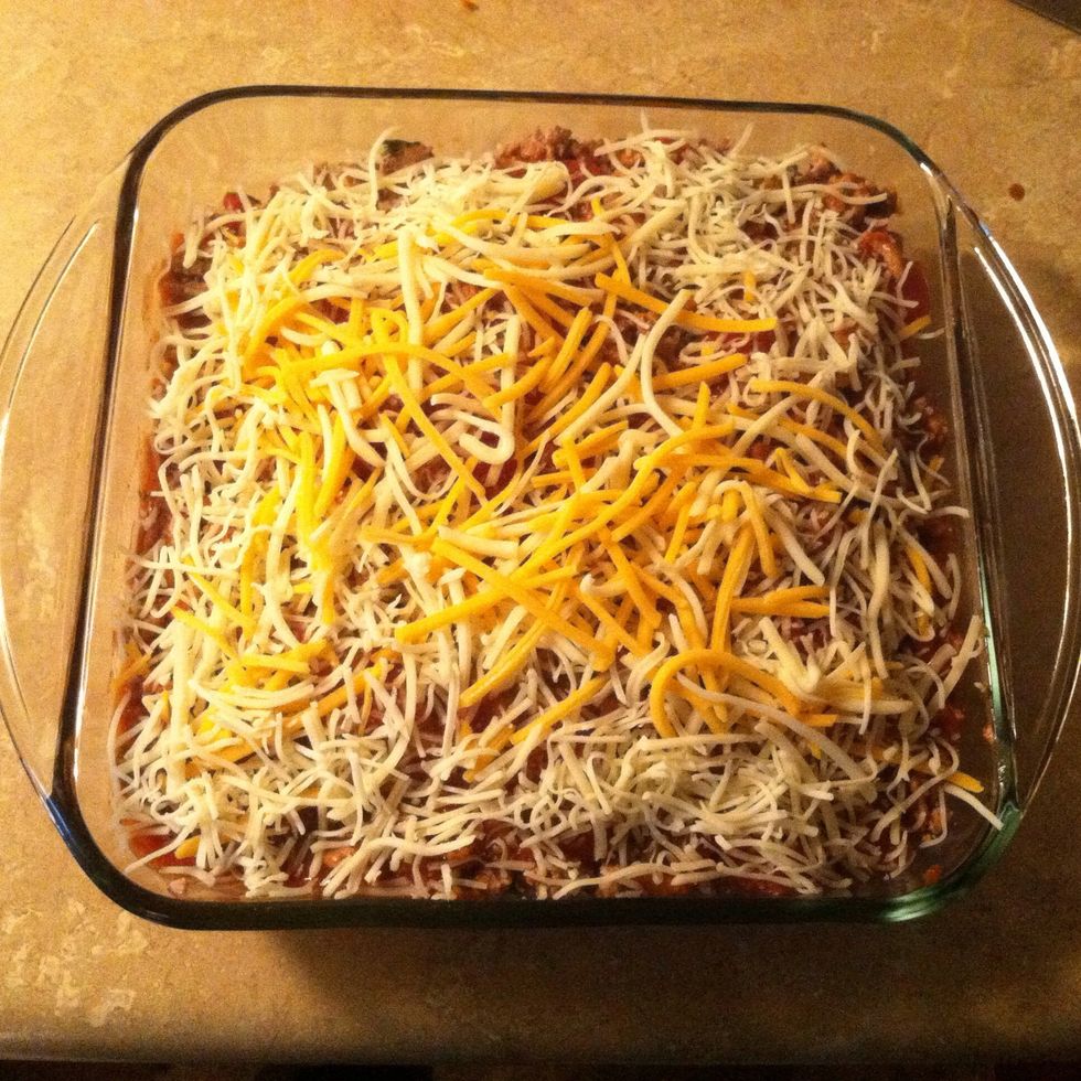 Add cheese on top.