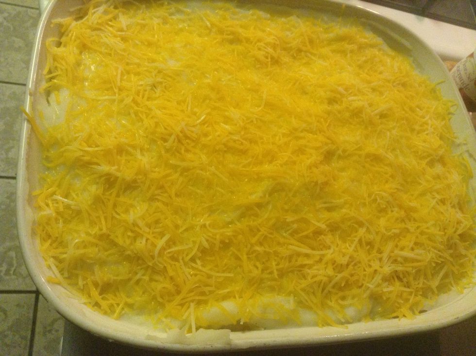 Add cheese Swiss or 3 cheeses mix