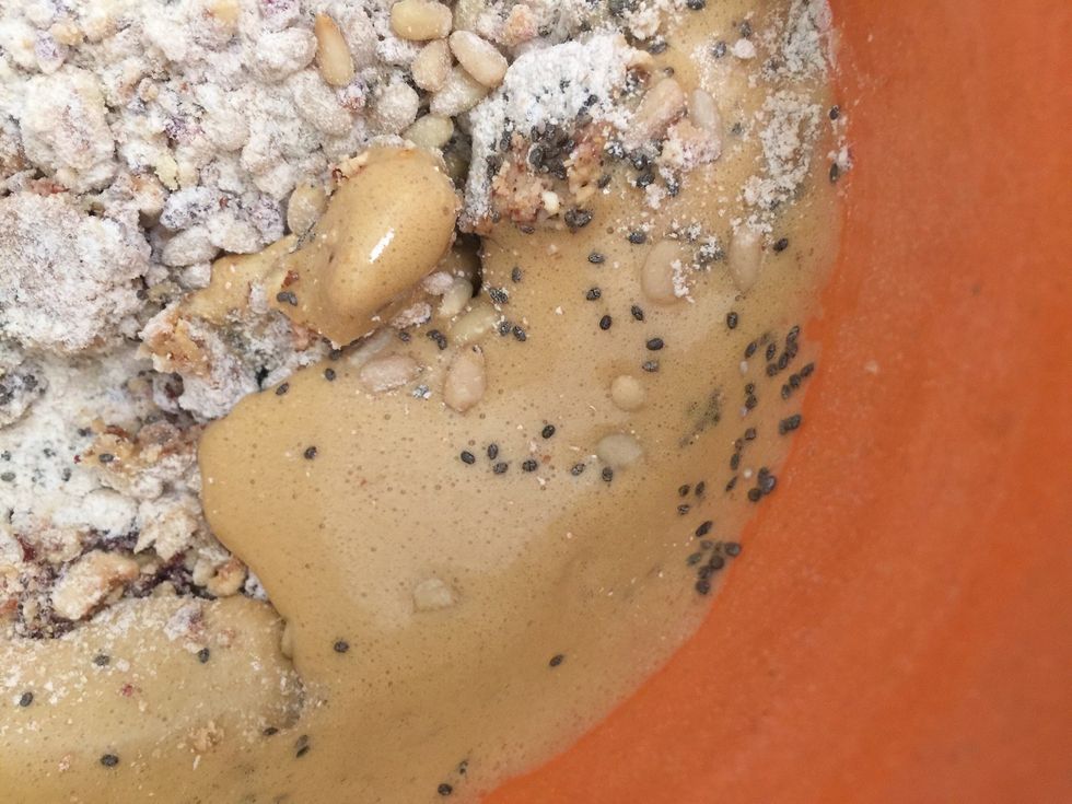 add chia seeds (or any other seed /nuts you want)