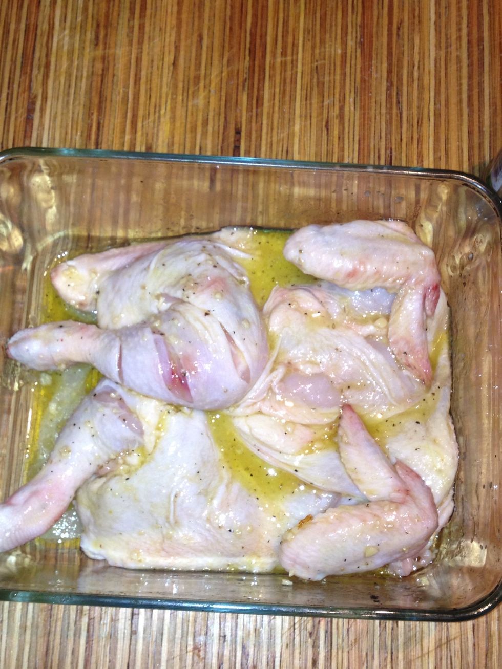 Add chicken and brush on the sauce leave to stand min 1hour max 3