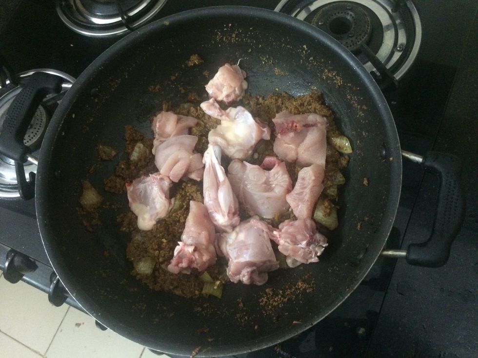 Add chicken and cook