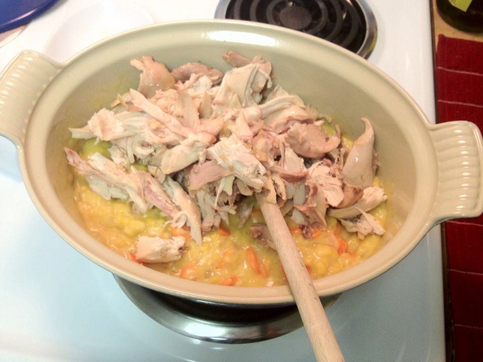 Add chicken and give a good stir.