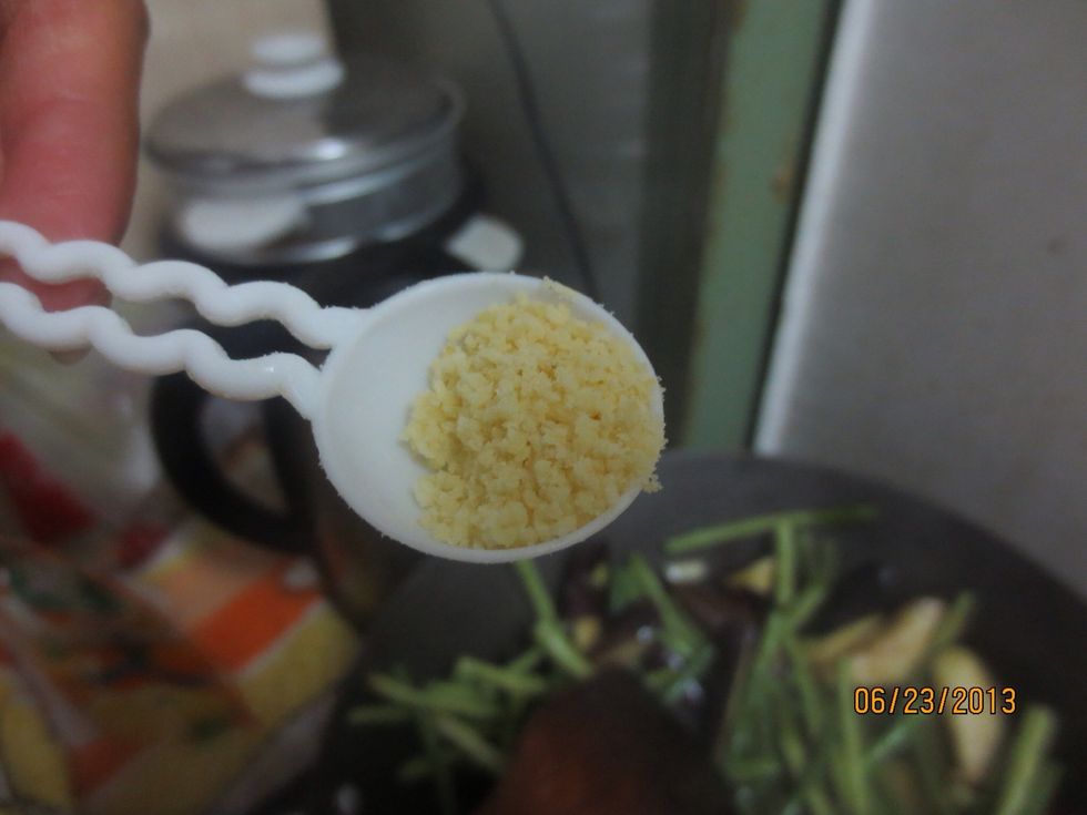 Add chicken bouillon powder