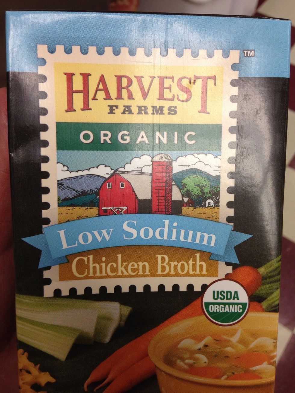 Add chicken broth and reduce