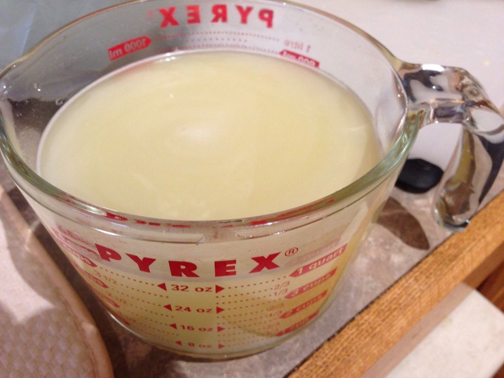 Add chicken stock or chicken base (follow directions on base jar)