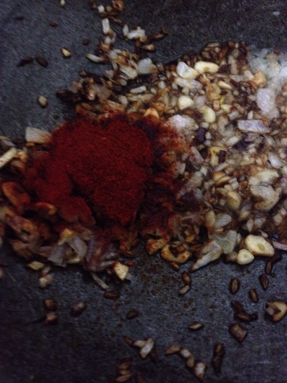 Add chilli powder