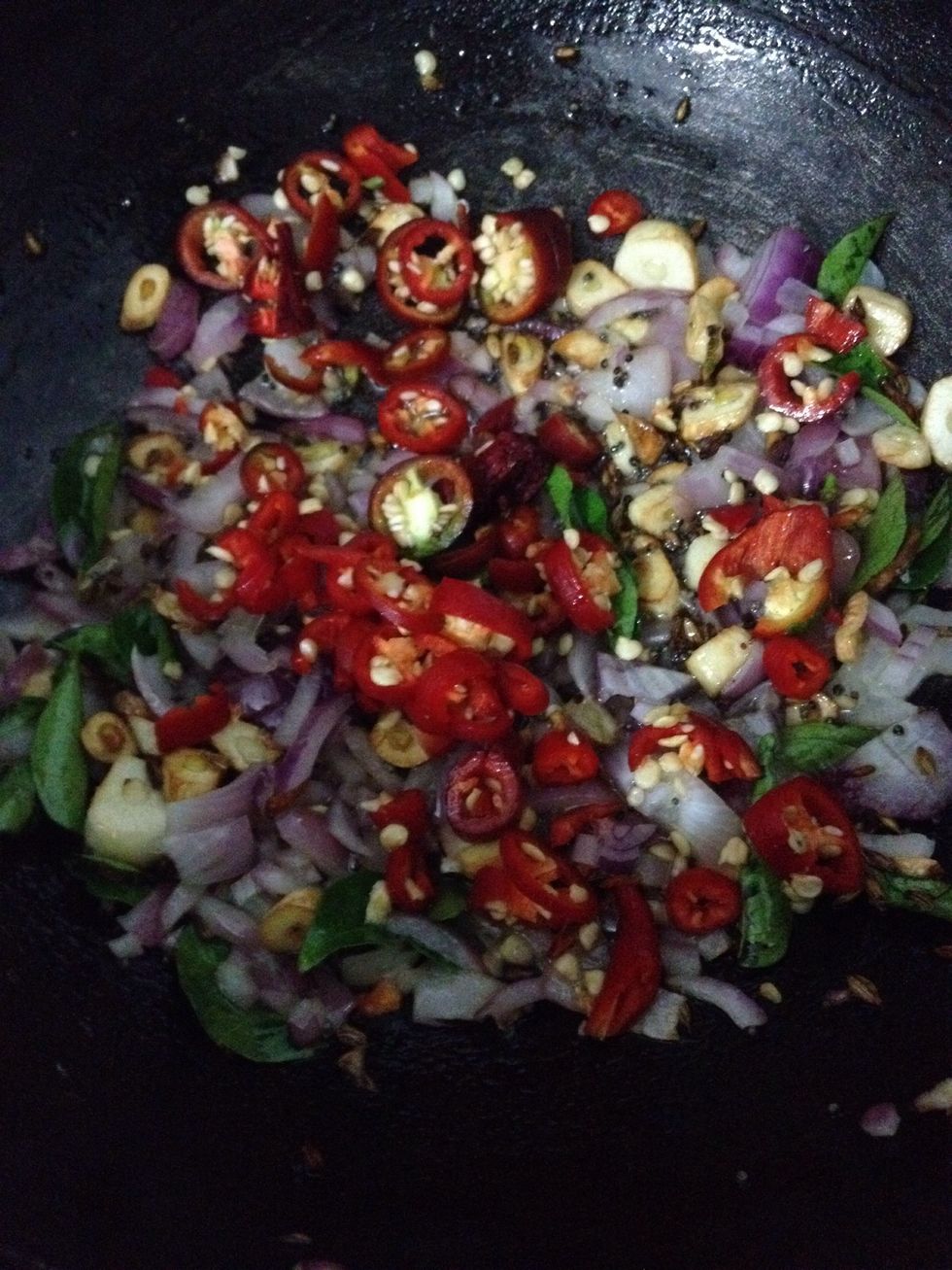 Add chilli red or green both works