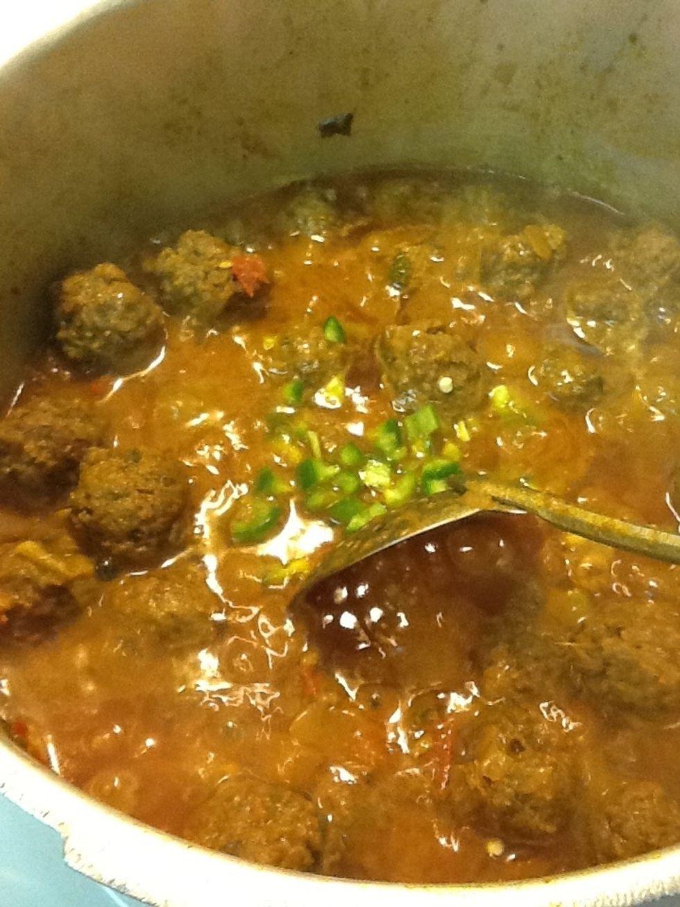 Add chillis to the sauce