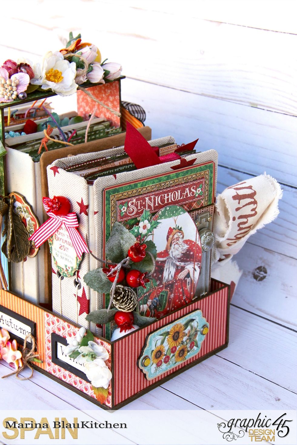 Add chipboards with some brads on both sides of the basket.