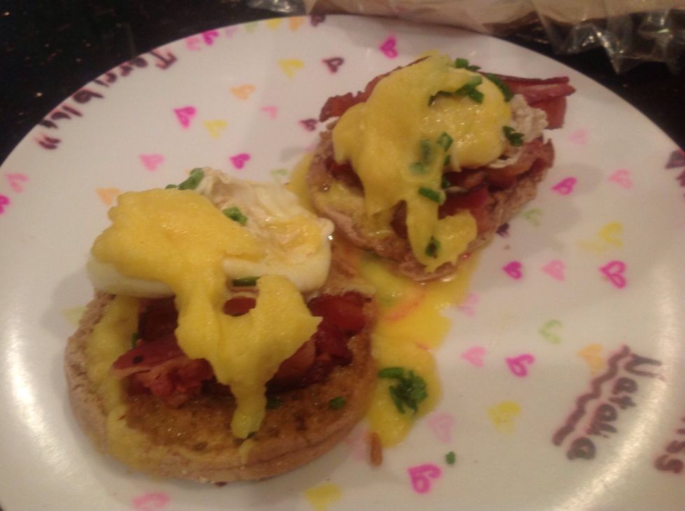Add chives and bacon Enjoy \ud83d\ude04