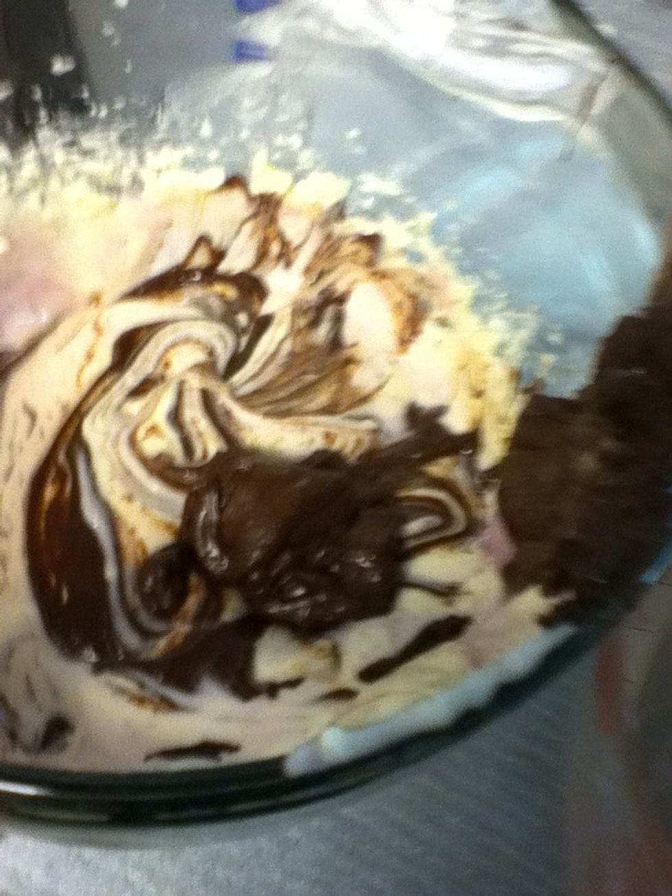 Add chocolate and yogurt.