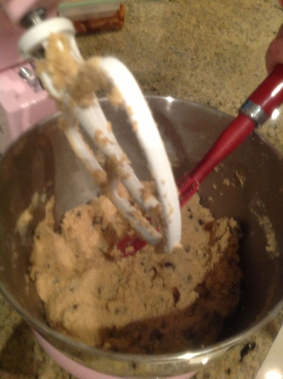 Add chocolate chips. Turn to stir speed and mix about 25 seconds.