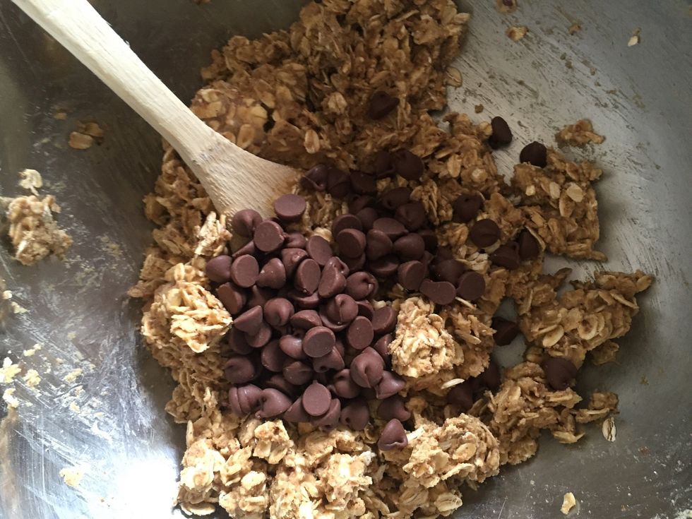 Add chocolate chips