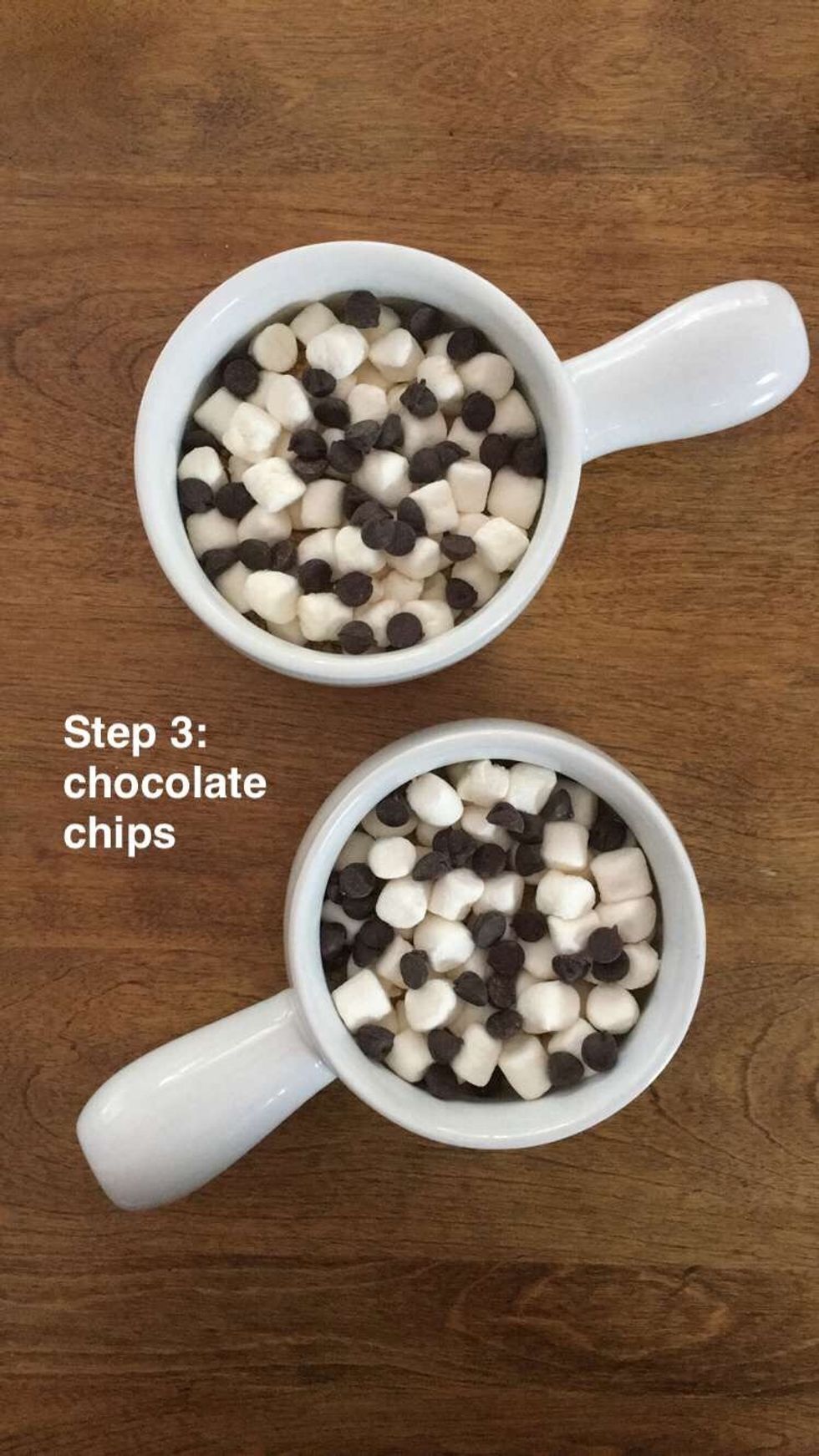 Add chocolate chips