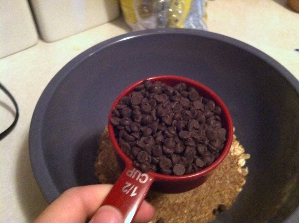 Add chocolate chips.