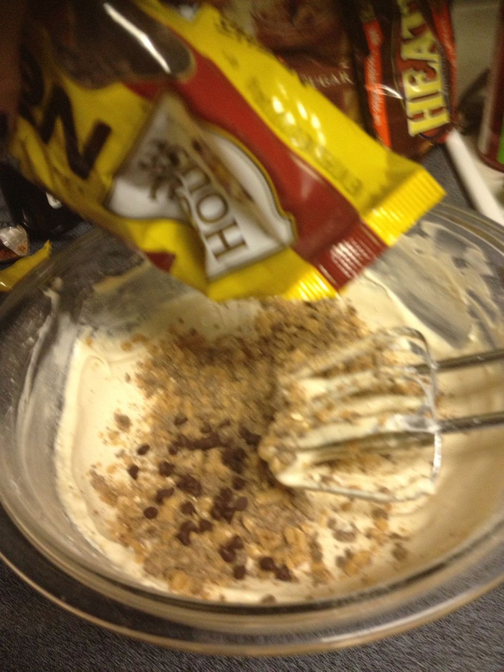 Add chocolate chips.