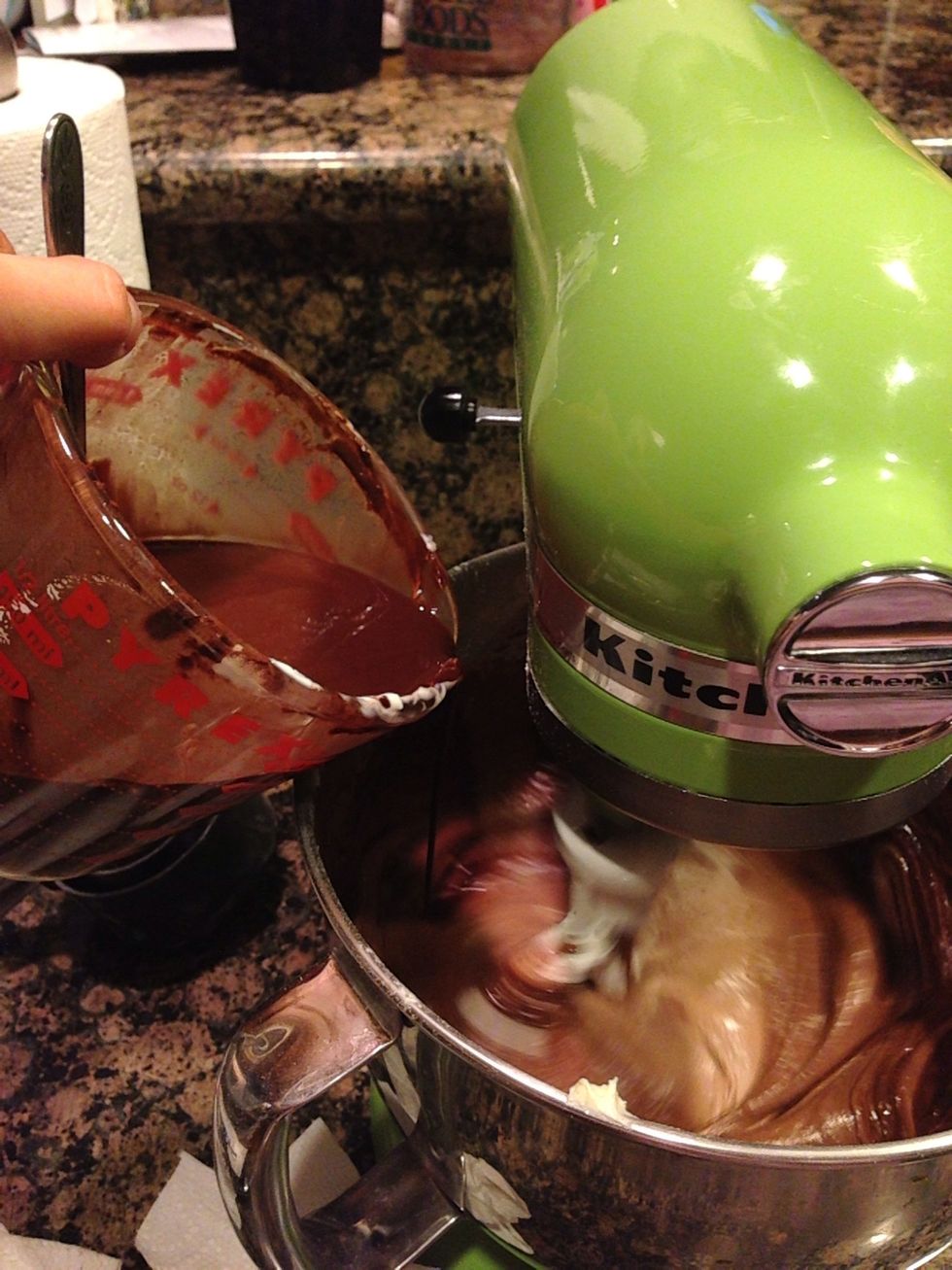 Add chocolate mixture