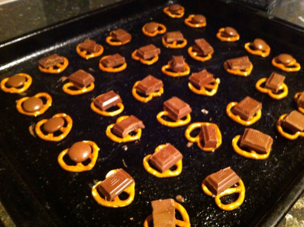 Add chocolate to the top of them! You can use any type of chocolate