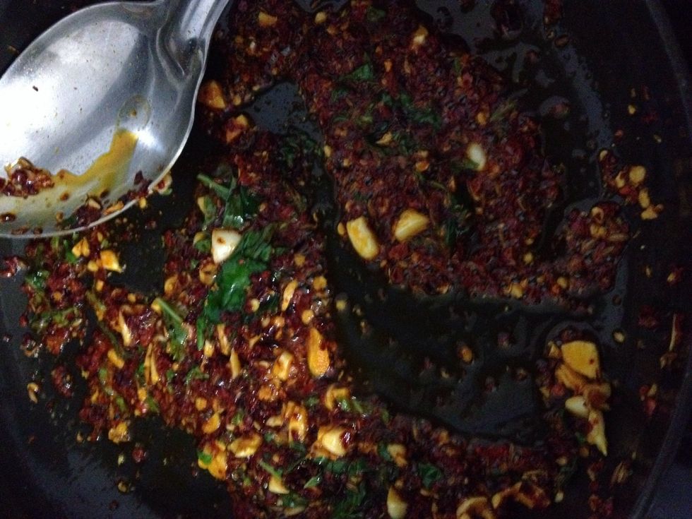 Add chopped basil leaves