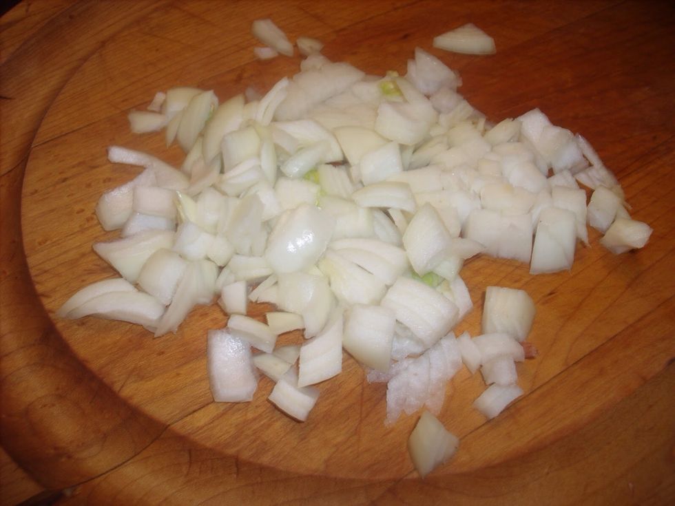 Add chopped onion,