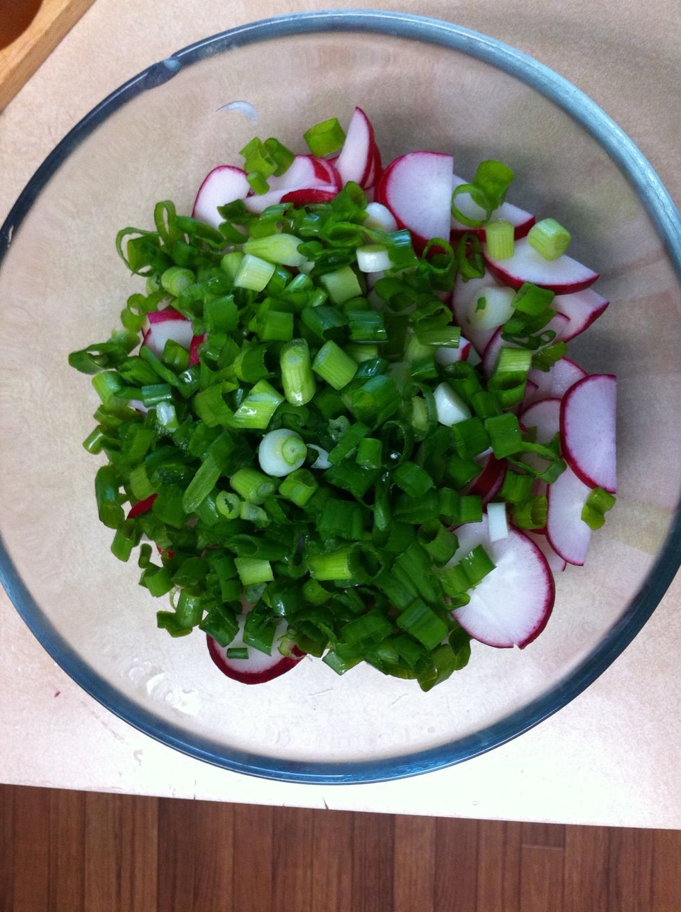 Add chopped onion