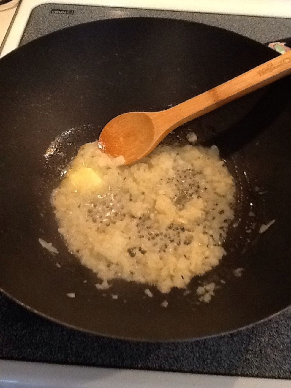 Add chopped onions and cook for 2-3 minutes, stirring constantly.  Do not let onions burn, you just want them a little soft.