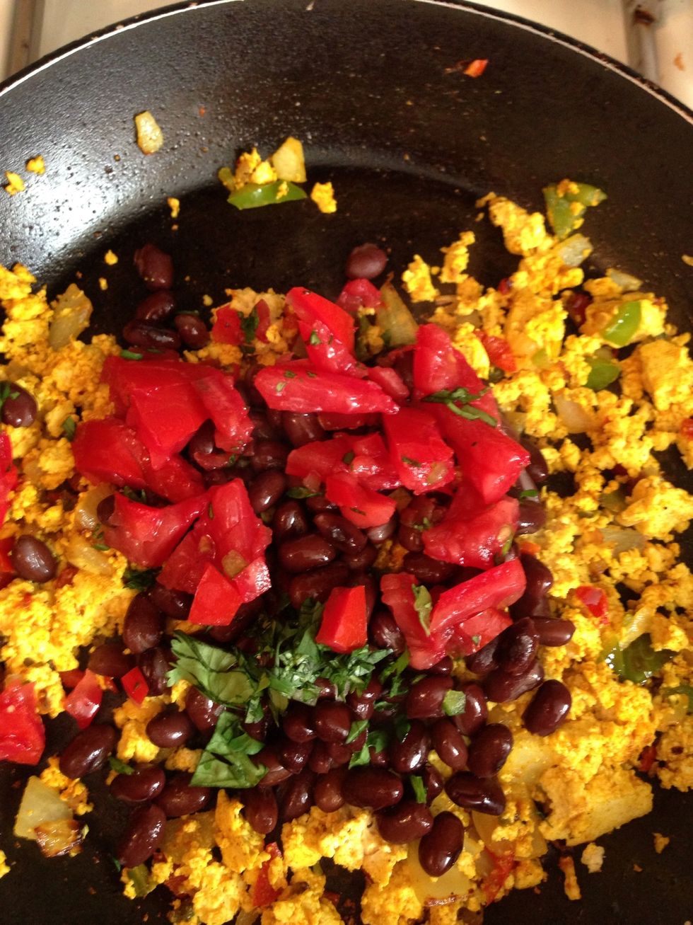 Add chopped tomato as well. Stir Well