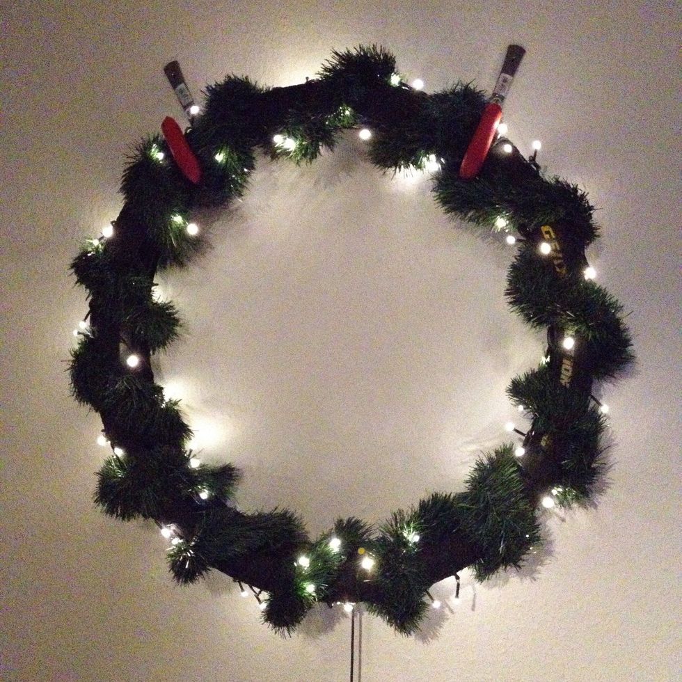 Add Christmas lights (white or colored).