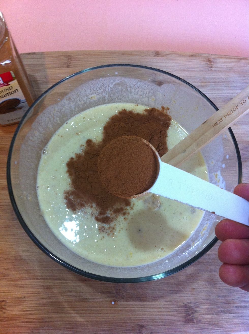 Add cinnamon and mix well.