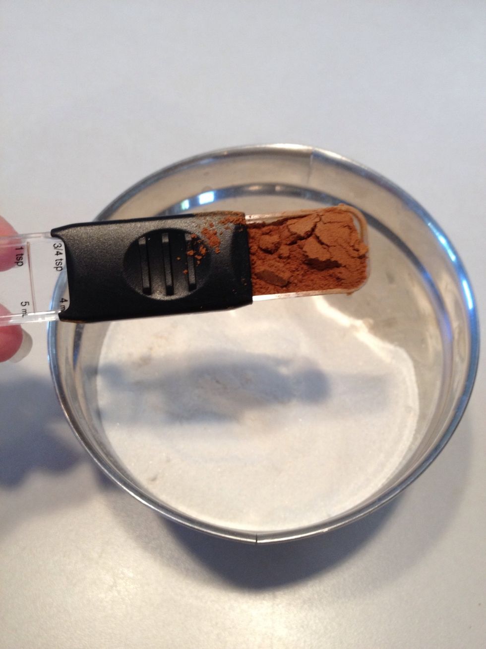 Add cinnamon. Stir.